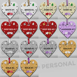 Personalised Our First Christmas Together Bauble Heart